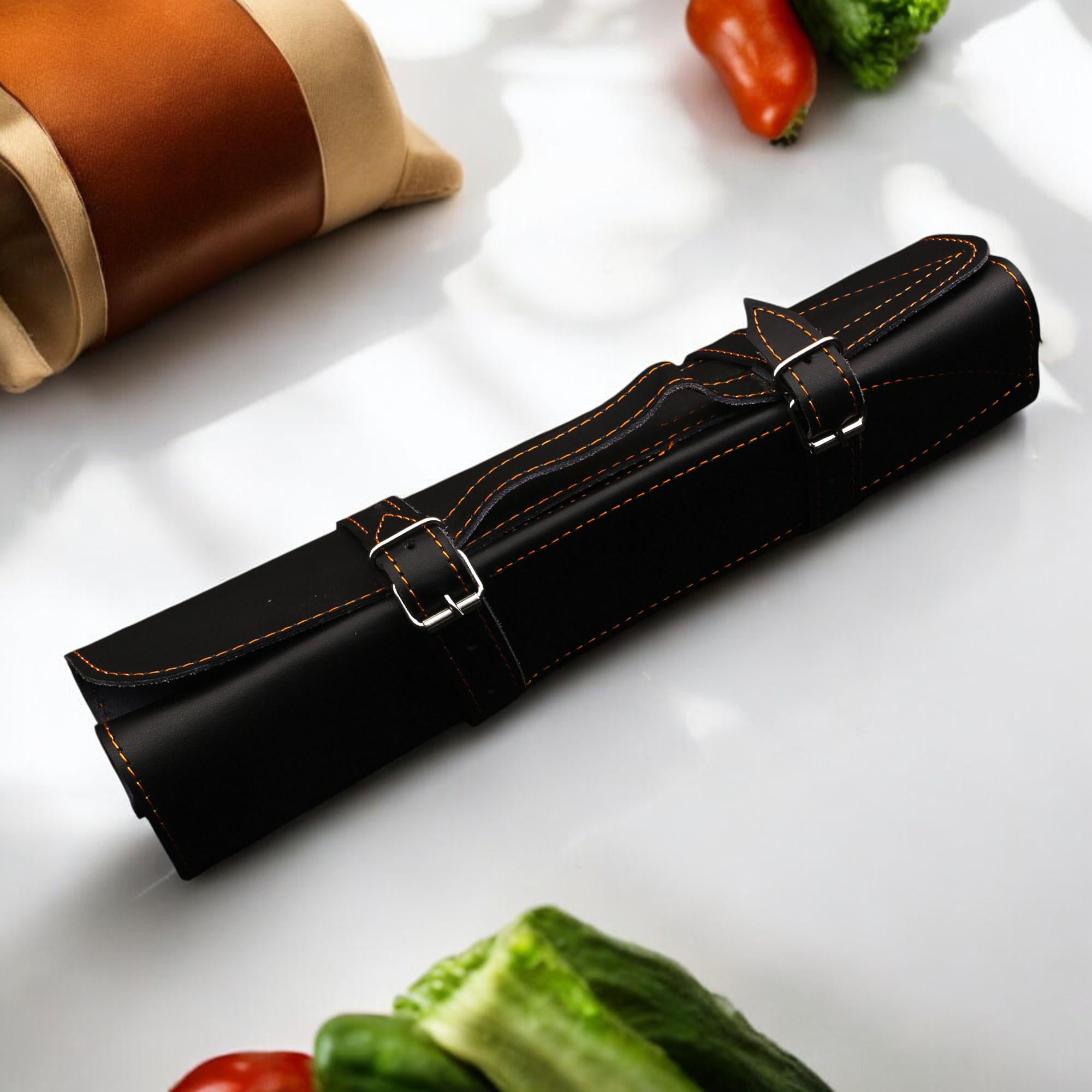 3pcs Damascus Chef Knife Set HandForged Kitchen Knives Leather Sheath Outdoor Hunting Camping Cookware Housewarming Cutlery Gift Craft  EDC