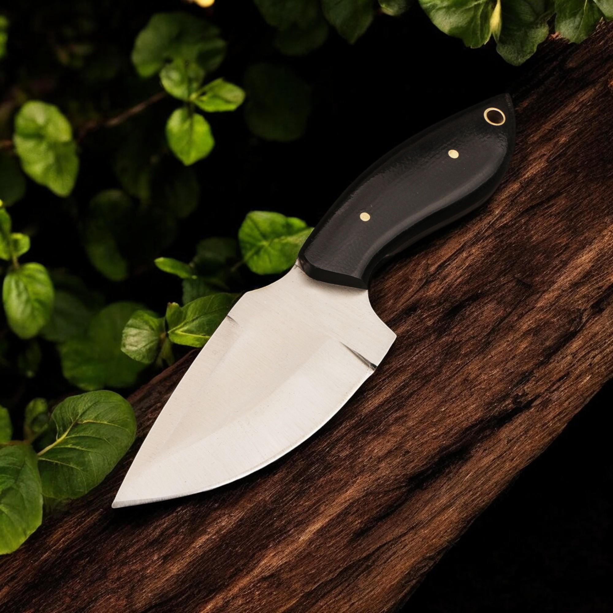 7" Handmade Skinner EDC Knife Stainless Steel Blade Micarta Handle Compact Outdoor Hunting Camping Fishing Kitchen Knives Cutlery Gift Craft