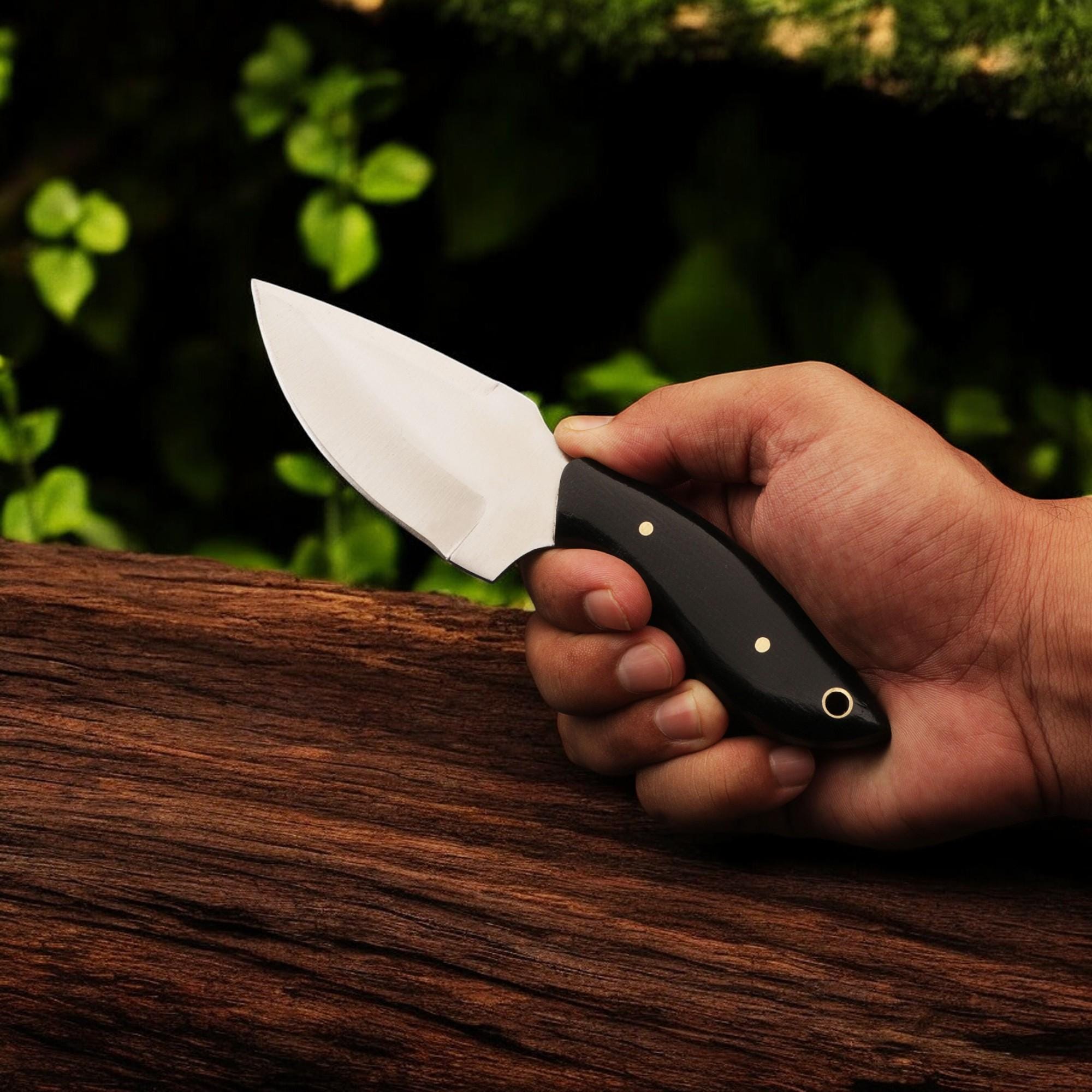 7" Handmade Skinner EDC Knife Stainless Steel Blade Micarta Handle Compact Outdoor Hunting Camping Fishing Kitchen Knives Cutlery Gift Craft
