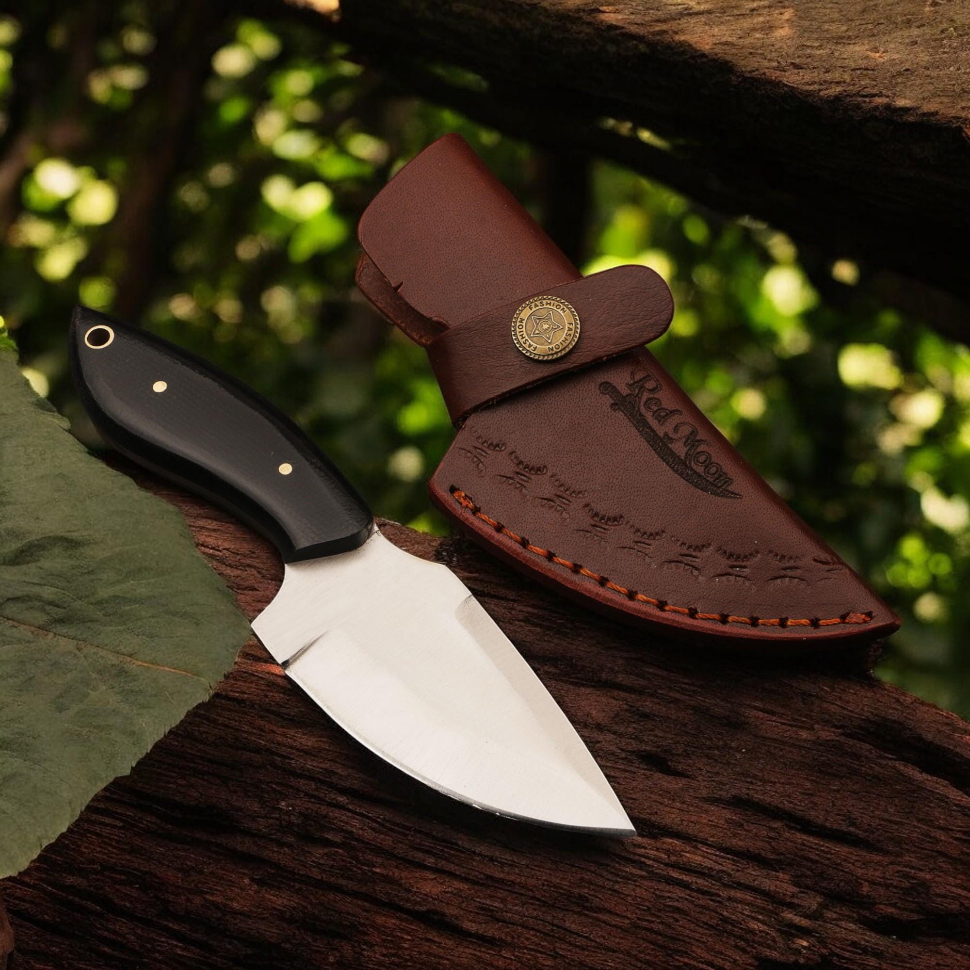 7" Handmade Skinner EDC Knife Stainless Steel Blade Micarta Handle Compact Outdoor Hunting Camping Fishing Kitchen Knives Cutlery Gift Craft