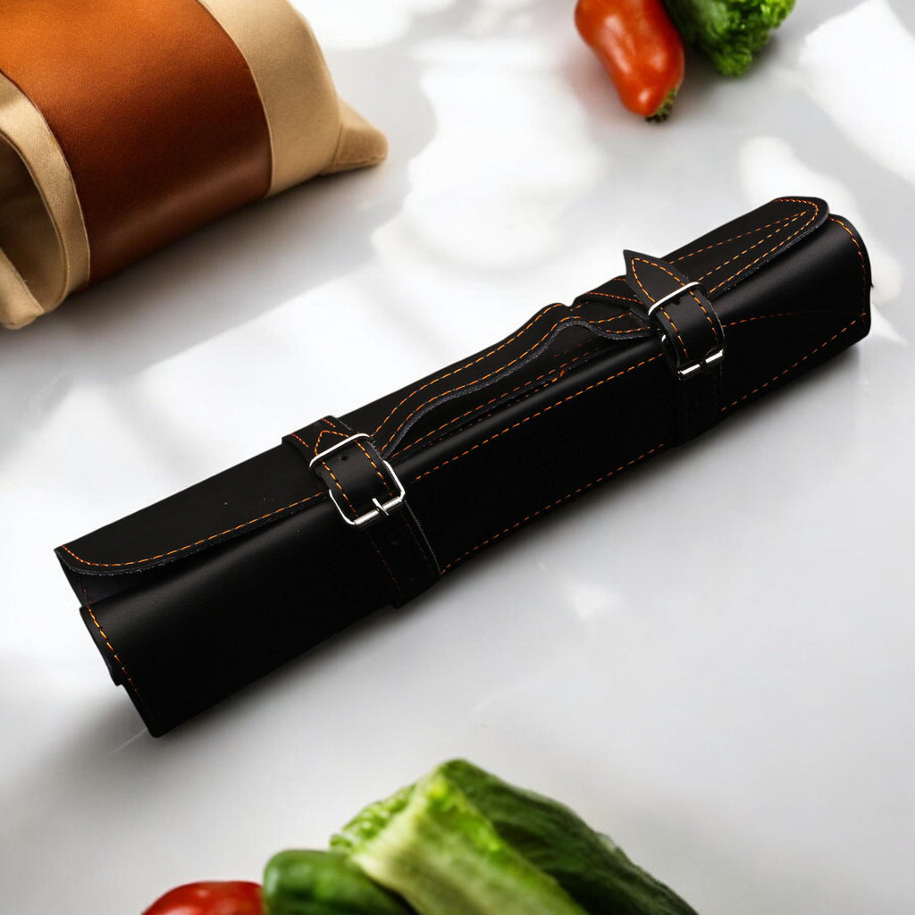 3pcs Damascus Chef Knife Set HandForged Kitchen Knives Leather Sheath Outdoor Hunting Camping Cookware Housewarming Cutlery Gift Craft  EDC