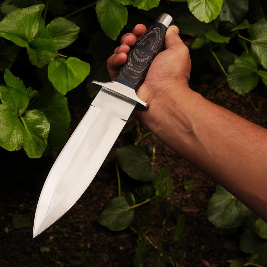 HandForged 13" Stainless Steel Dagger Knife Pakka Wood Handle Outdoor Survival Hunting Gift Bushcraft Fishing Craft Kitchen Knives Cutlery