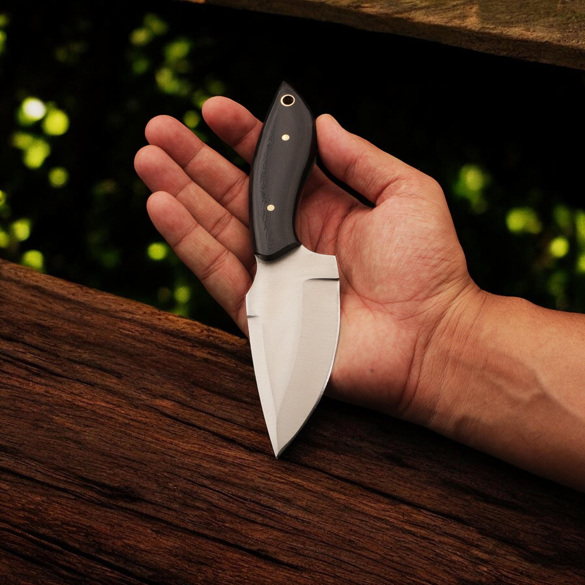 7" Handmade Skinner EDC Knife Stainless Steel Blade Micarta Handle Compact Outdoor Hunting Camping Fishing Kitchen Knives Cutlery Gift Craft